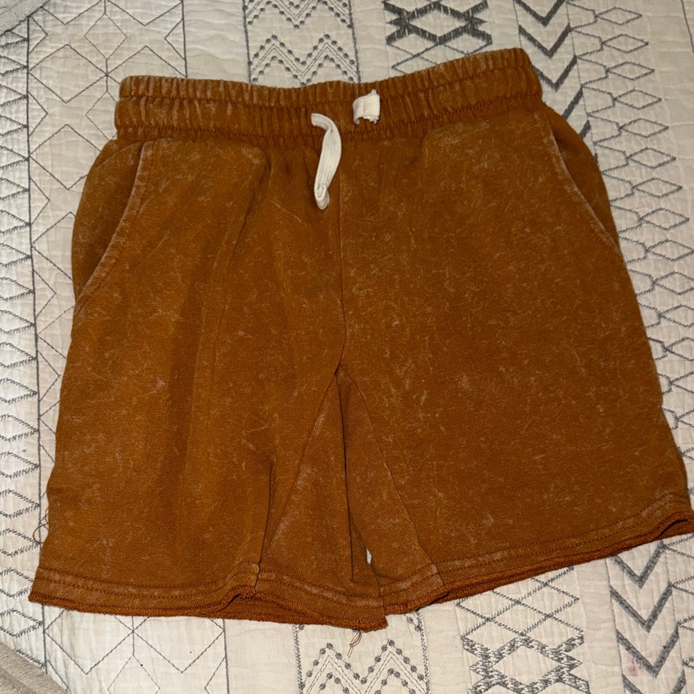 Boys Acid Wash | Burnt Orange Shorts | Size 8